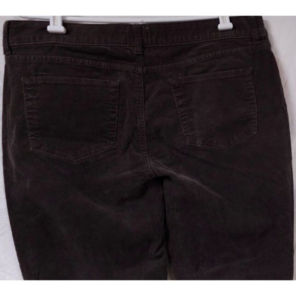St. Johns Bay 16 Brown Straight Leg Stretch High Waist Corduroy Pants 36X32 - Picture 8 of 12